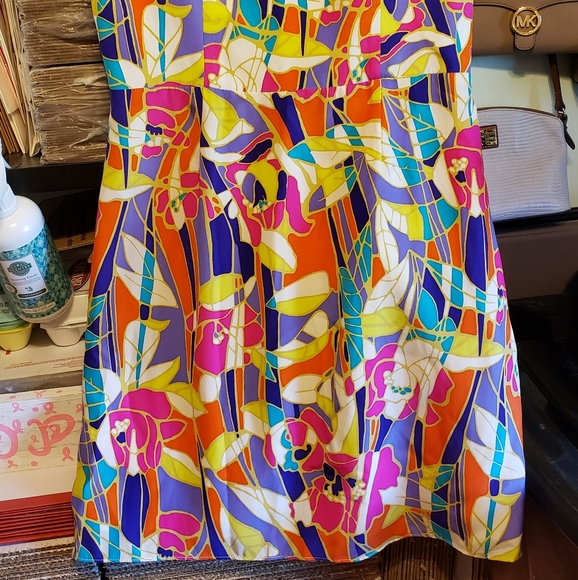 NWT ALICE &TRIXIE MEDIUM SILK DRESS - Picture 2 of 8